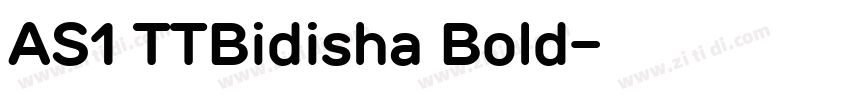 AS1 TTBidisha Bold字体转换